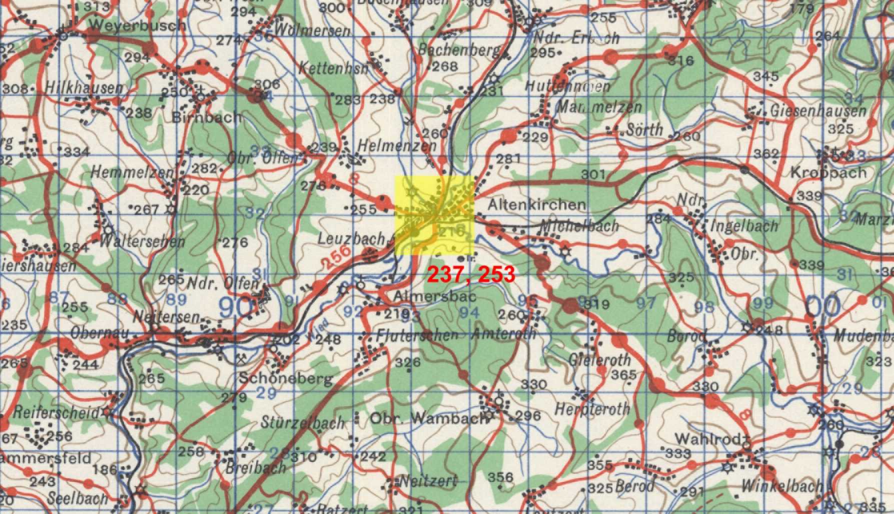 Target Topo Map
