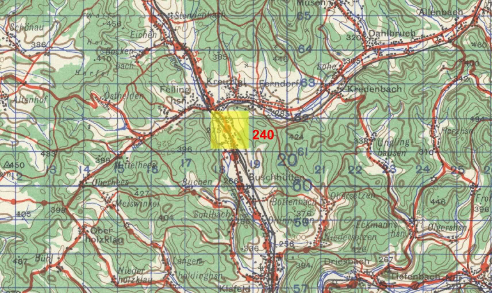 Target Topo Map
