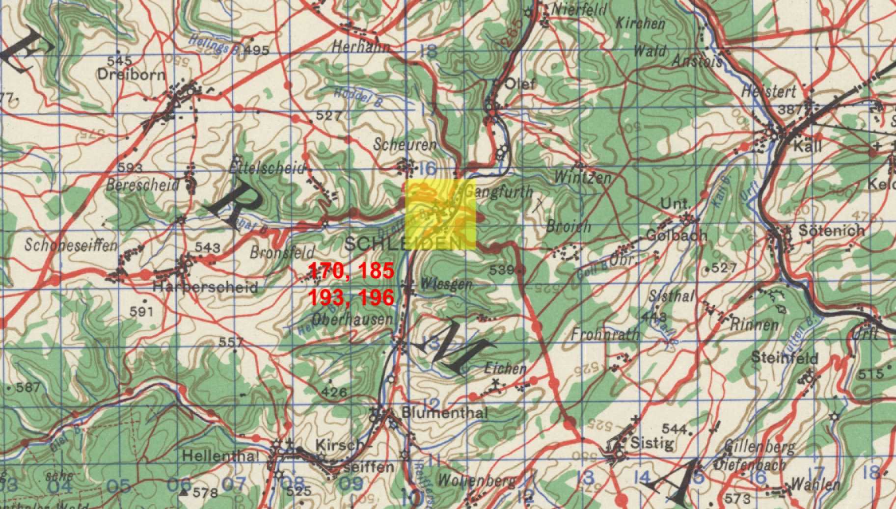 Target Topo Map